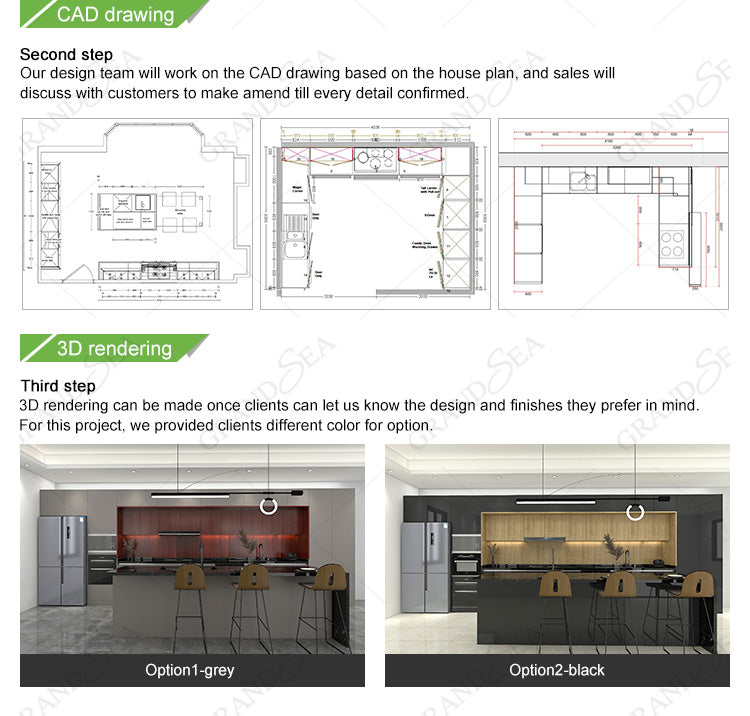 Ready to Assemble Modern Kitchen Cabinets Furniture Aluminium Cabinet Kitchen 4g