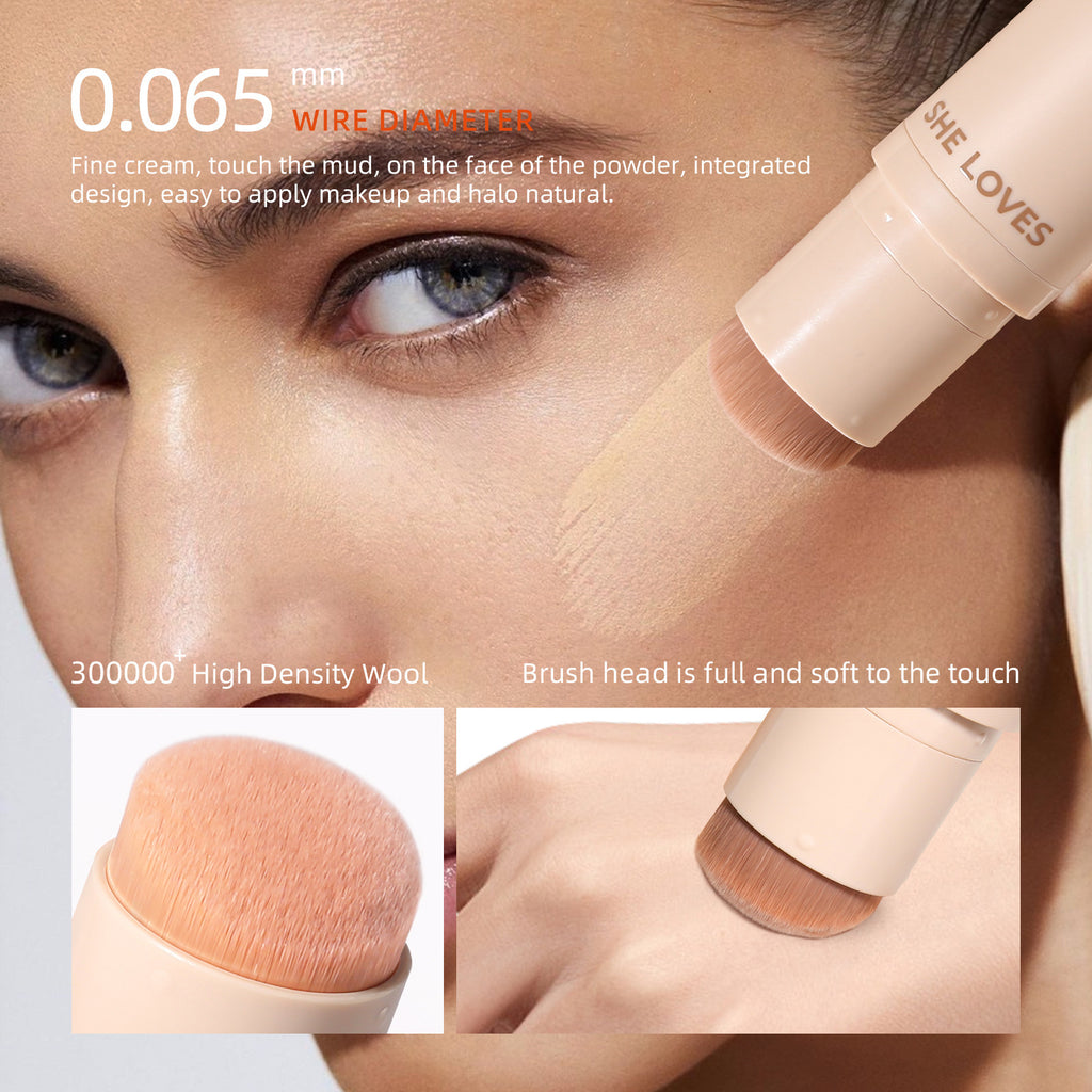 Double-ended Foundation Stick Foundation Concealer Oil Control Long-lasting Commuting Waterproof Sweatproof Non-cakey Foundation