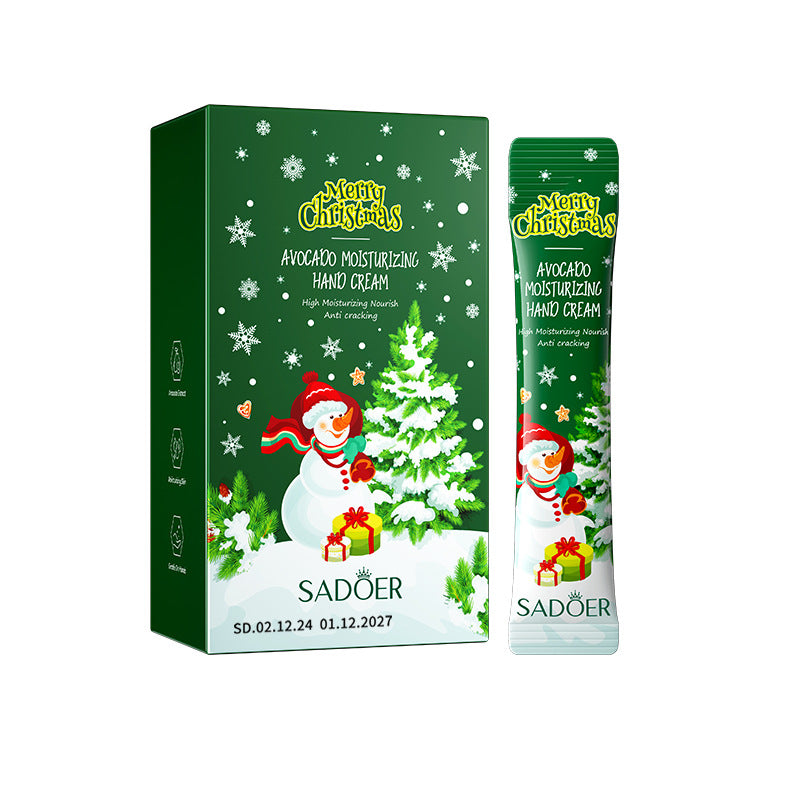 Full English Christmas Kiwi Smooth Hand Cream SADOER Anti-chapped Moisturizing Hand Cream  Wholesale