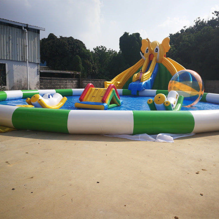 Inflatable Castle Children's Playground Water Pool Slide Manufacturer Ice and Snow World Inflatable Swimming Pool Water Park