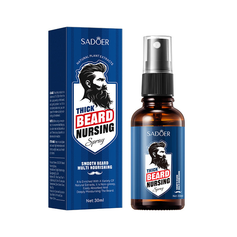 Full English Beard Care Serum SADOER Men's Beard Care Solution30ml  Foreign Trade Wholesale