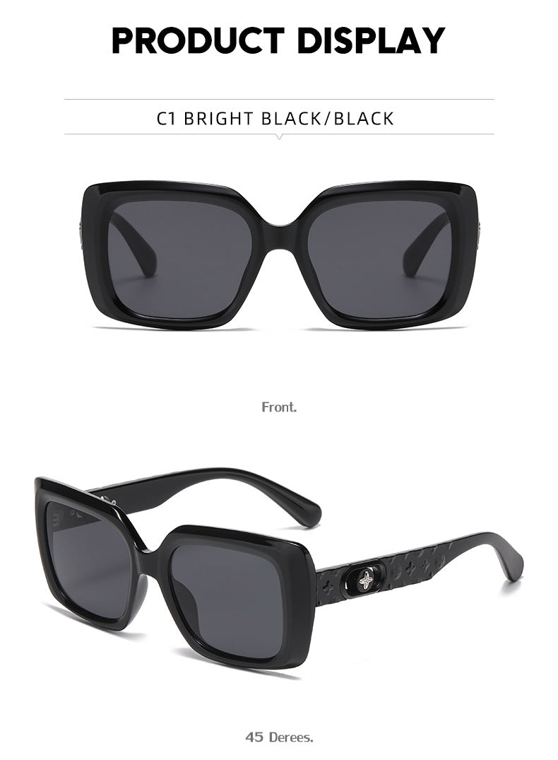 2025New European and American Fashion Square Frame Sunglasses for Women High-end Sunglasses Wholesale sunglasses