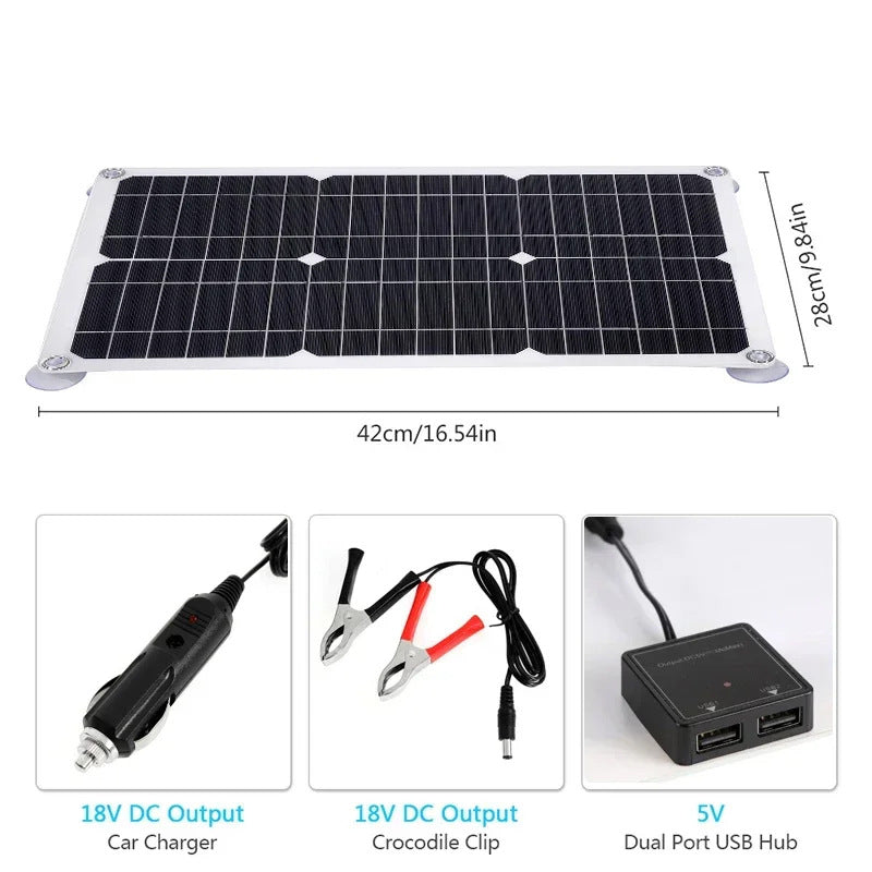 E-commerce 20W Monocrystalline Solar Panel Kit 600W Charger Controller Energy Storage Power Generation System