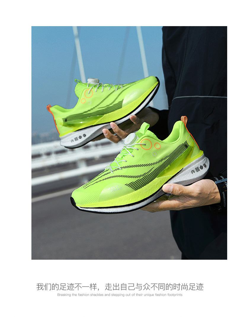 Red Rabbit8PRO Full-length Carbon Plate Men's and Women's Youth Racing Breathable Mesh Running Shoes Rotating Buckle Shock-absorbing Sports Shoes