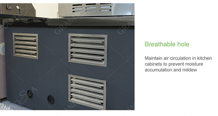 BBQ Built in Outdoor Kitchen Island Outdoor Kitchen Cabinet Grill Stone With Cover