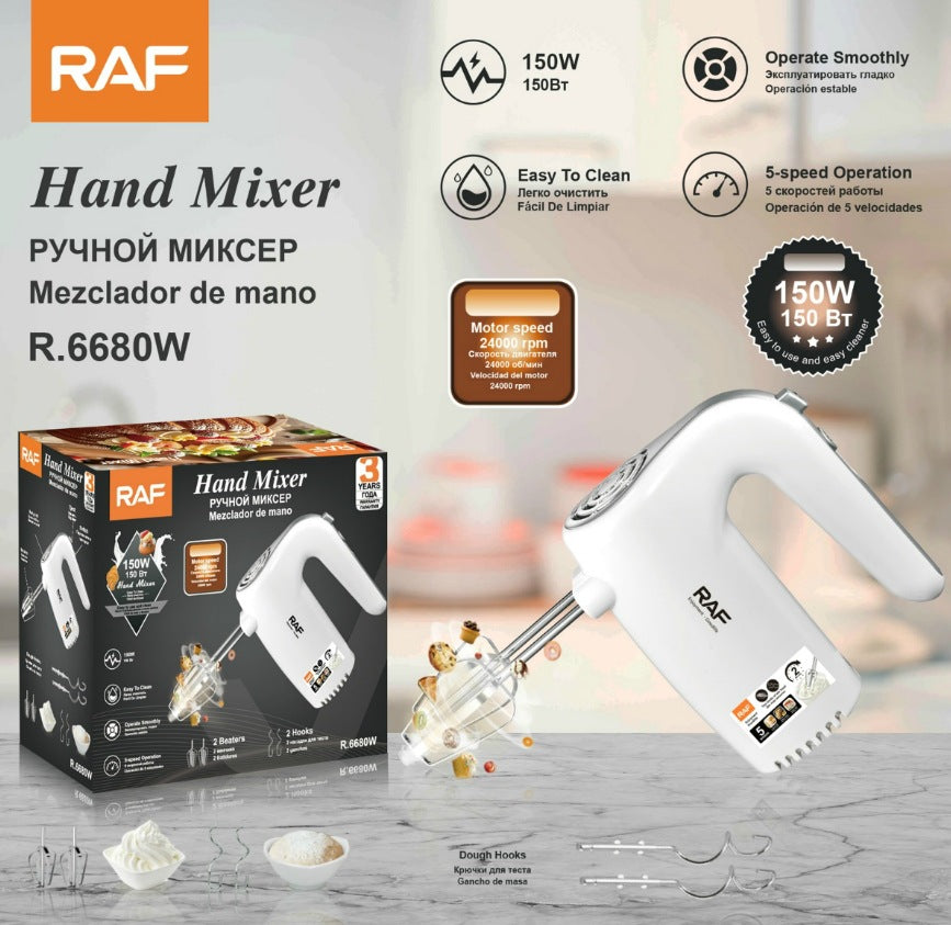 Electric Egg Beater for Home Use, Dough Kneading, Baking, Small Cake Mixer, Automatic Egg Beater, Cream Mixer R.6680