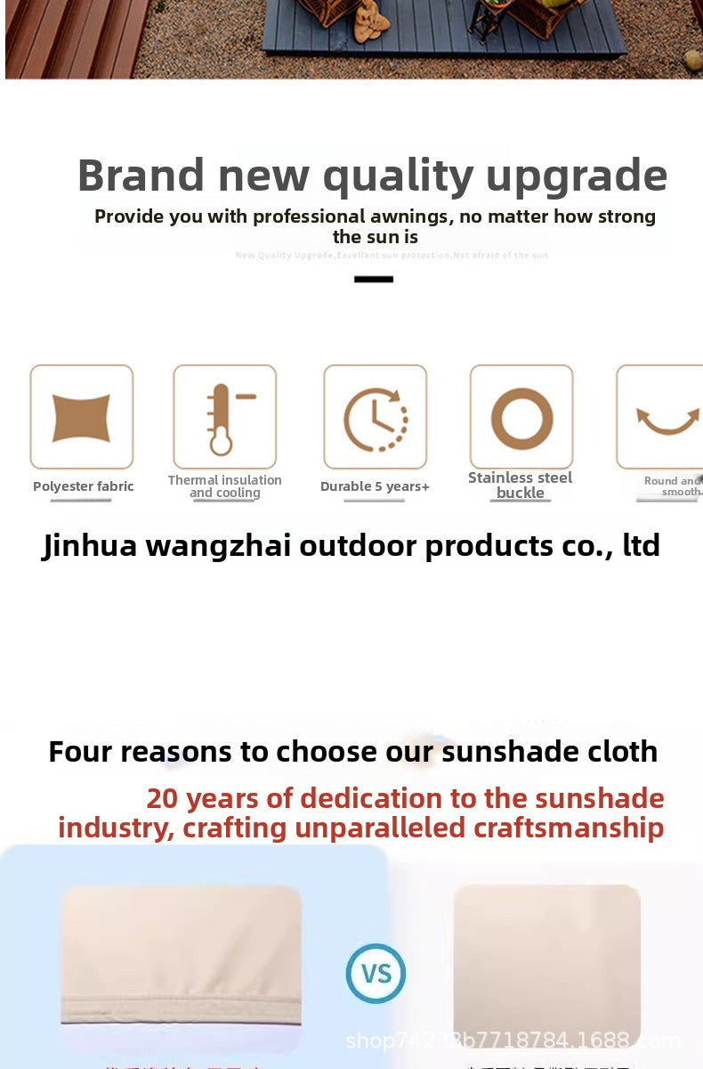 210D Sunshade Sail Camping Sun Protection Triangle Canopy Courtyard Garden Sun Protection Triangle Canopy Beach Sun Protection Sunshade Sail