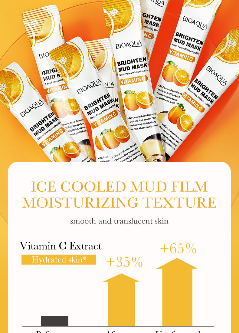 Cleansing Mask BIOAOUA Cucumber Pore Cleansing Smear-On Portable Mud Mask  Foreign Trade Wholesale