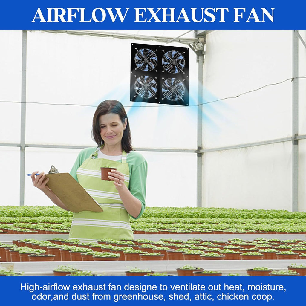 25W Solar Fan Kit4Exhaust fan suitable for chicken coops,Greenhouse,Shed,Pet room,Home Use