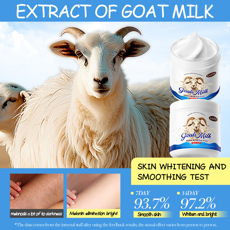Goat Milk Whitening Body Lotion SADOER Nourishing Autumn and Winter Body Cream Cross-Border Foreign Trade Wholesale