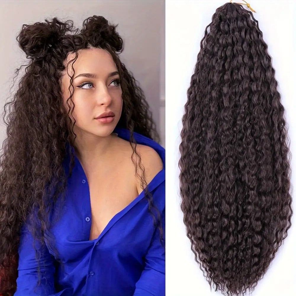 16/24Inch Cross-Border Synthetic Crochet Wig Brazilian Braids High-Temperature Fiber High-Temperature Fiber Braids