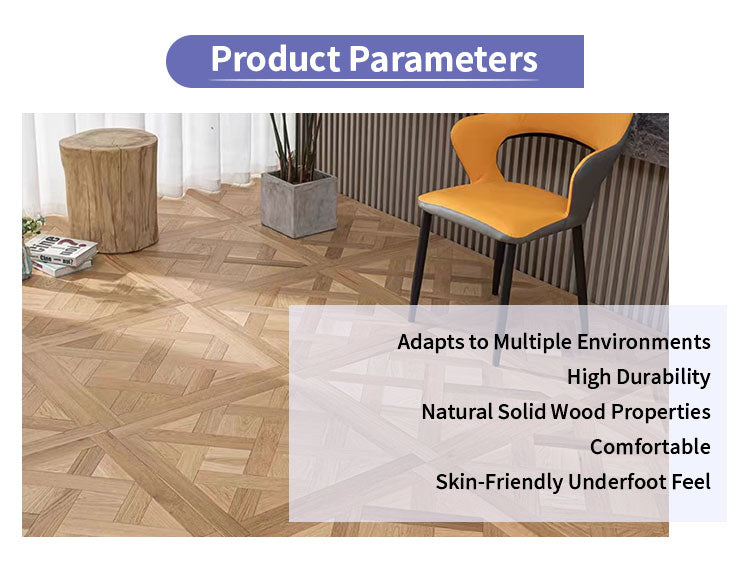 14mm Engineered Teak Square Parquet Flooring | Custom Decorative Wood Panels for Modern Villa Commercial Outdoor Use |