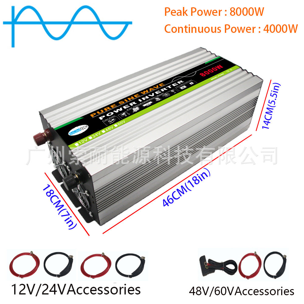 2500W 3000W 4000W Pure Sine Wave Inverter12V/24V/48V/60V Turn AC220V Export