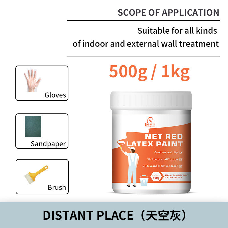 Interior Wall Latex Paint for Home Renovation and Repair, Water-Based Coating for Eco-Friendly Wall Renovation and Color Change