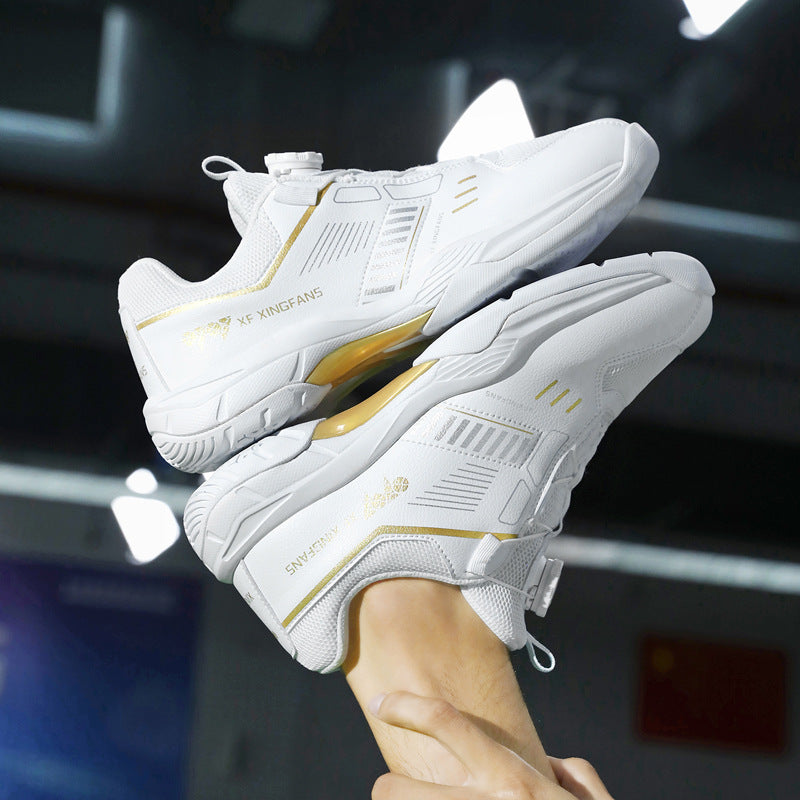 New Large Size Breathable Cushioning Anti-Slip Sneakers Table Tennis Shoes Low-Top Men's Professional Training Badminton Shoes