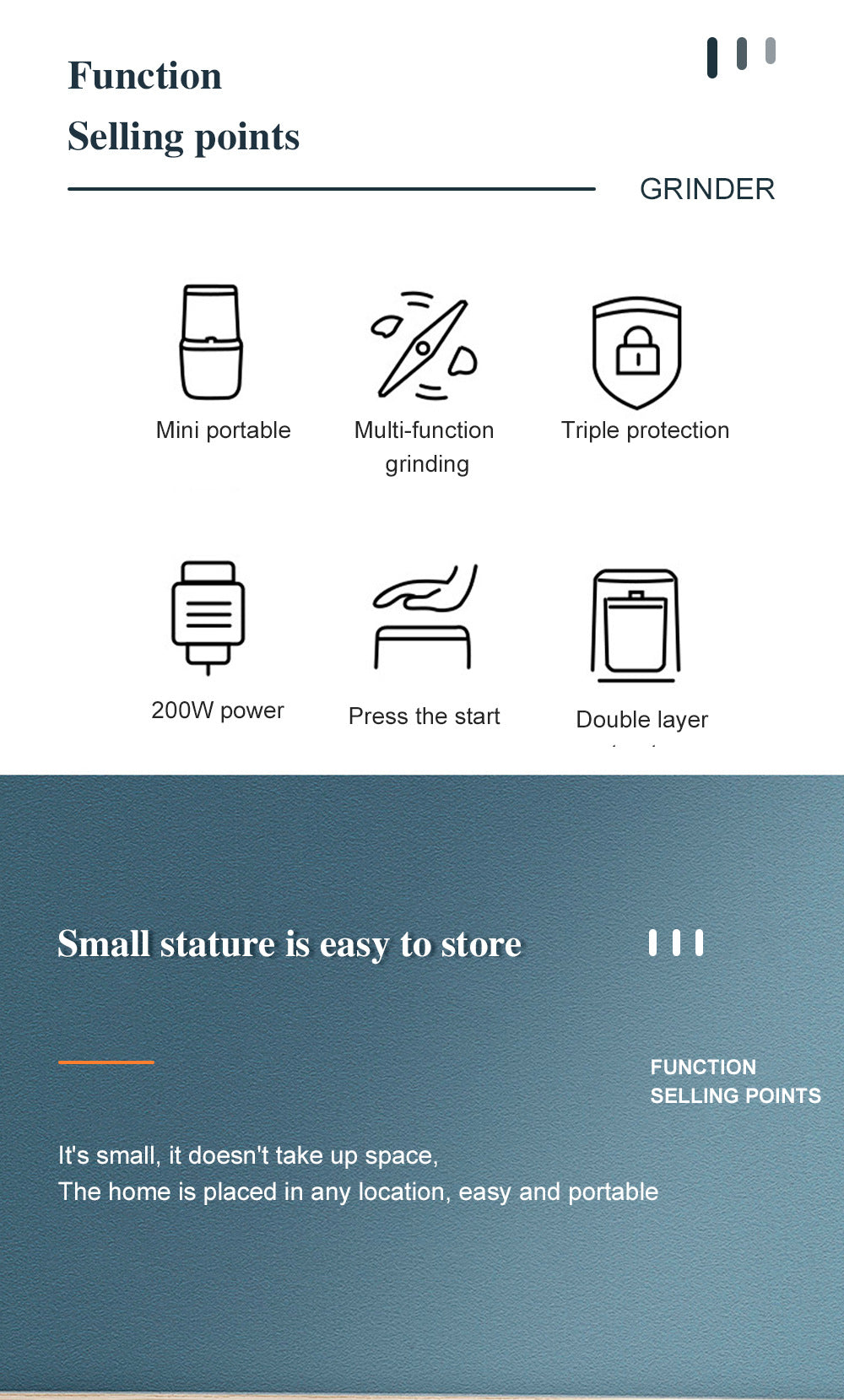 RAF European Standard Export Lightweight Coffee Grinder Household Fully Automatic Coffee Bean Grinder Dry Grinder