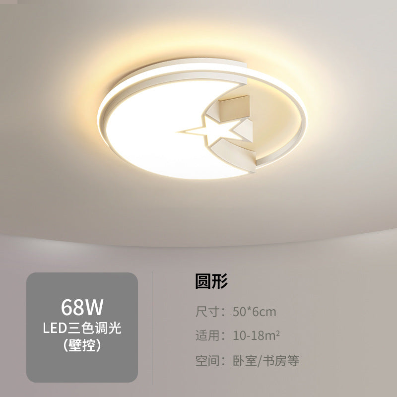 Master bedroom lamp ceiling lamp round room lamp simple modern home use led Nordic Style Study Lamp Cozy and Romantic