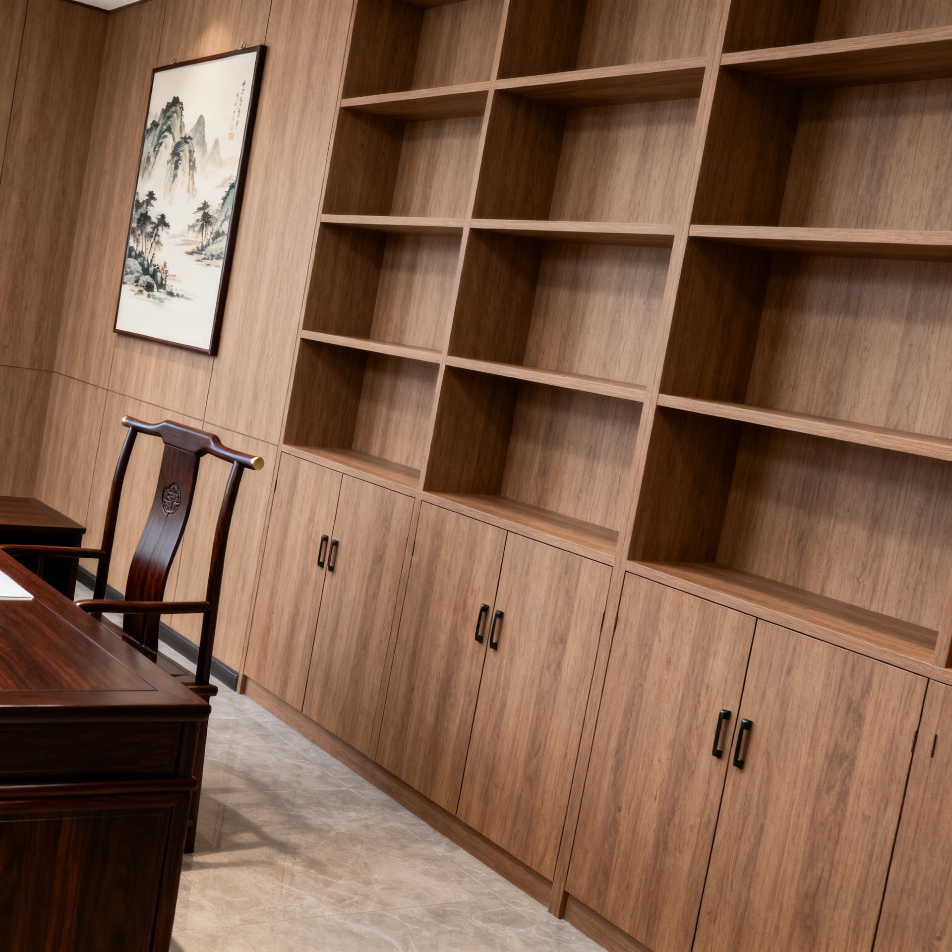 Custom Aluminum Alloy Office Side Cabinet Floor Cabinet Storage Cabinet File Cabinet Partition Display Cabinet Full Height Cabinet Entire Wall Bookcase