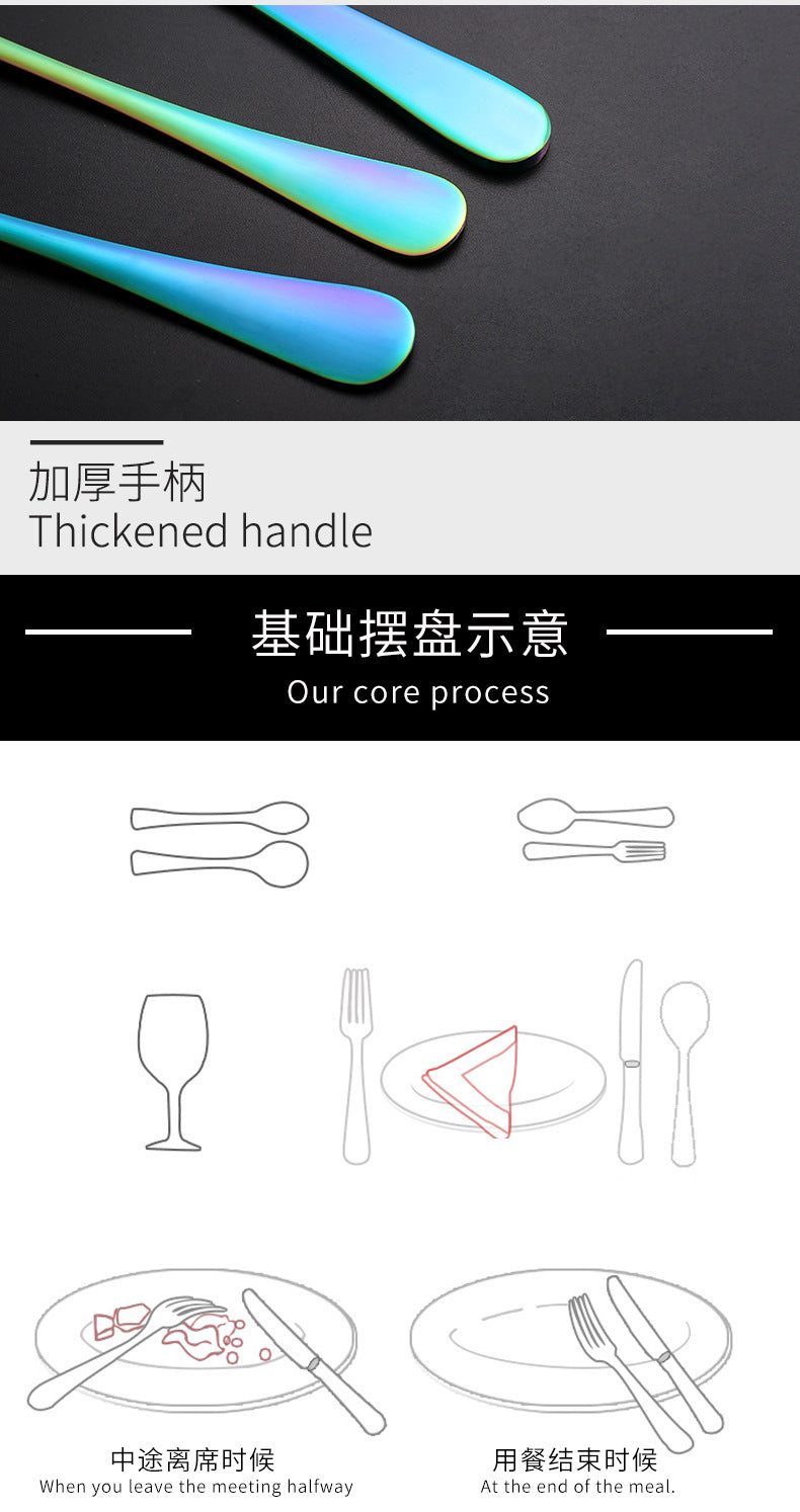 1010Cutlery Set Hotel Holiday Steak Western Food Tableware24Gift Set Wooden Box