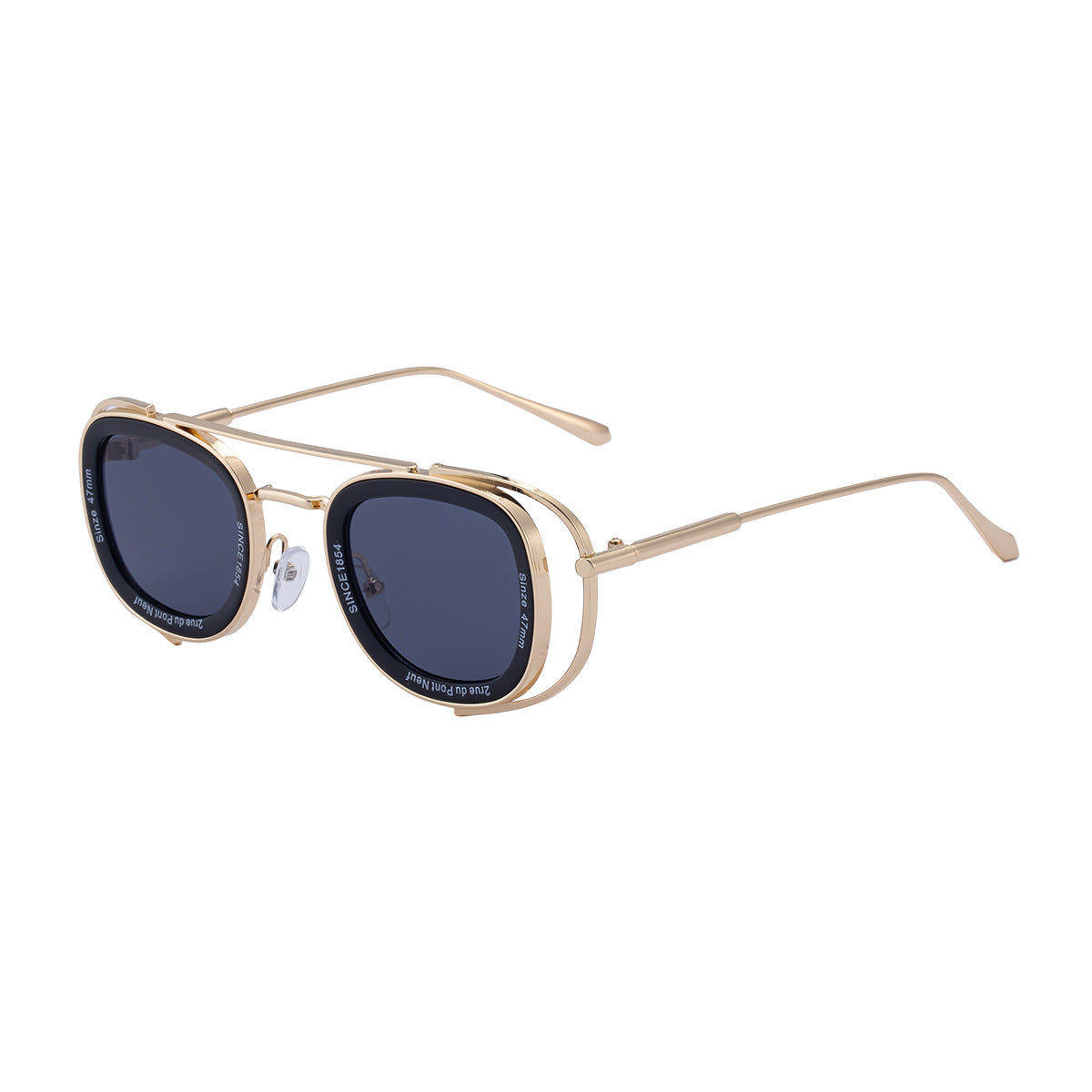 2025New Men's Sunglasses High-End Oval European and American Retro High-Grade Sunglasses for Men Driving