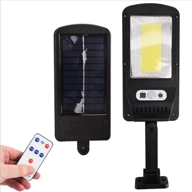 Specially designed for outdoor use120COB Solar Human Body Sensing Street Light Outdoor Waterproof Wall Light LED Garden lamp