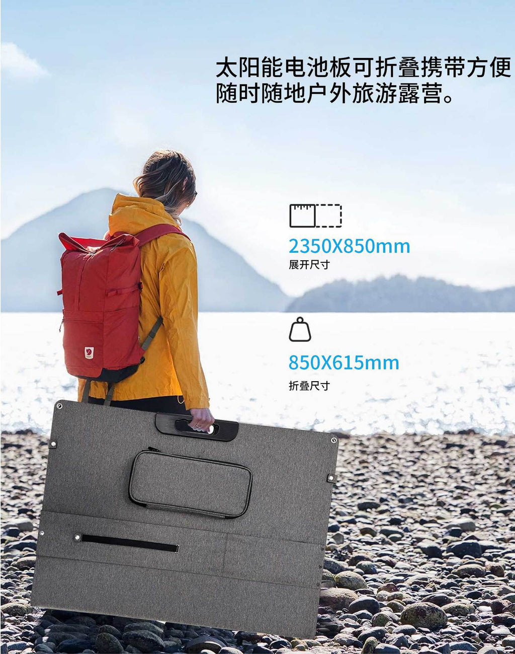 30W 5V/18V ETFE Solar Panel Charger Outdoor Mobile Phone Power Bank Charger Folding Bag