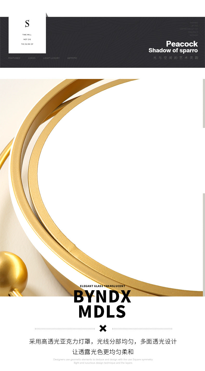 led Internet Celebrity Room Light Ceiling Light Simple Modern Master Bedroom Light Nordic Light Luxury ins Creative and Unique Restaurant Light