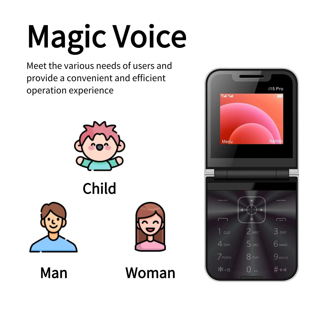 Wholesale Hot Selling Foldable Mobile Phone for Elderly Bluetooth Dialing Student Backup Feature Phone Card Phone Foldable