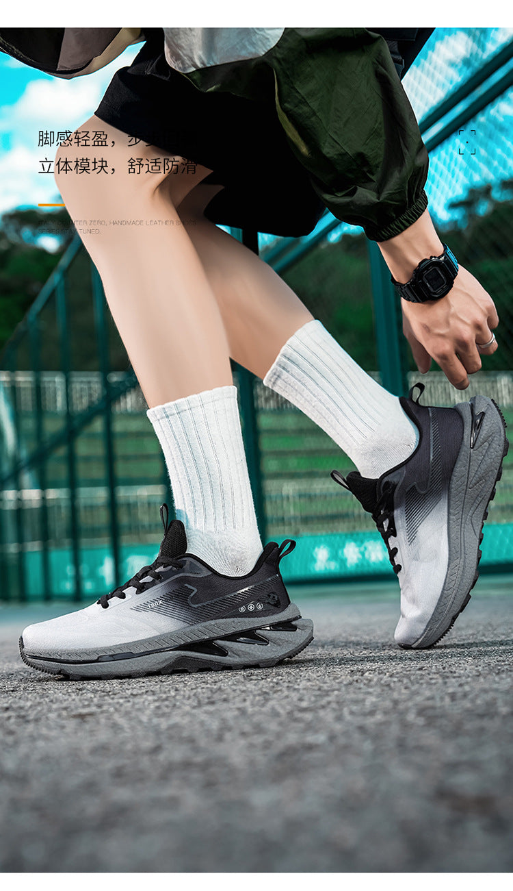 Sports Shoes Men2025New Breathable Anti-Slip Shock Absorption Sports Shoes Soft Sole Casual Lightweight Versatile Professional Fitness Shoes