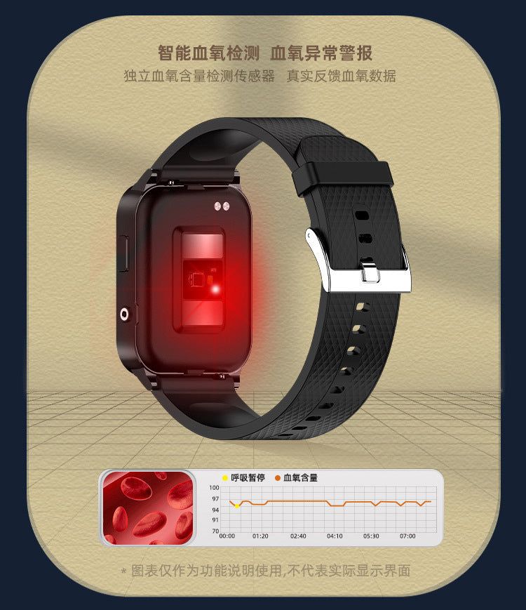 EP03Smart Watch24Hourly Real-Time Updates ECG ECG non-invasive blood sugar blood pressure oxygen monitoring smartwatch