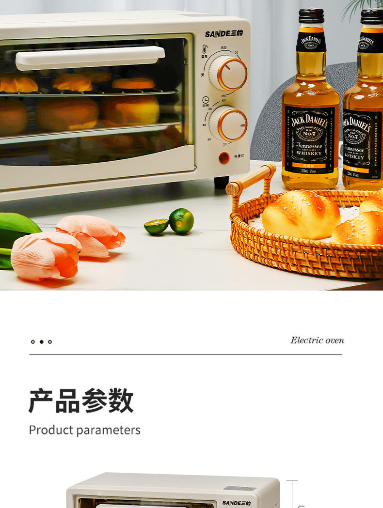 Three DI Electric Oven12Mini Small Baking Visual Household Oven Multi-Functional Fully Automatic Gift Wholesale