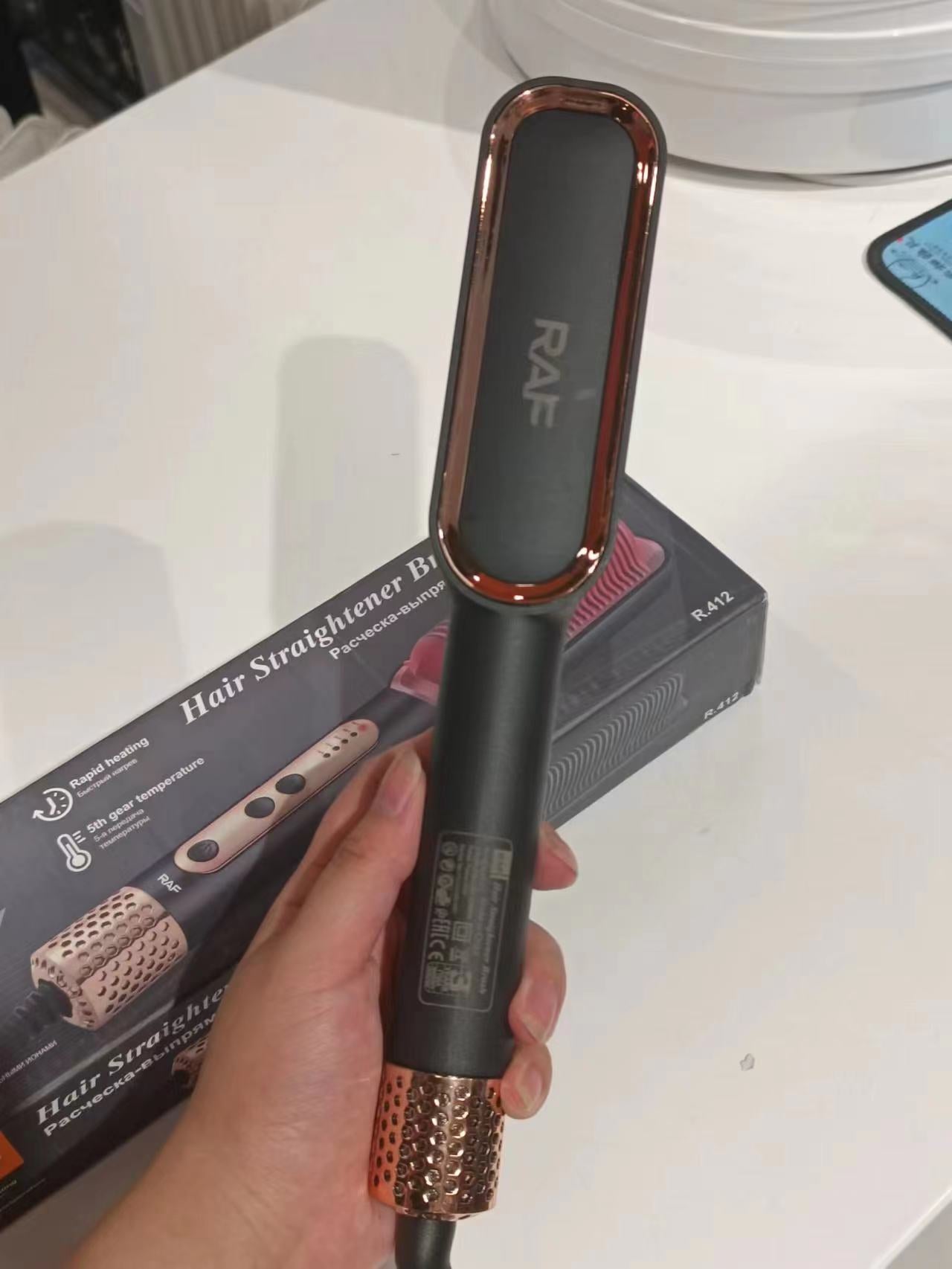 New Product Hair Straightening Comb Negative Ion Non-Damaging Hair Straightening and Curling Dual-Use Electric Curling Iron Hair Straightener  Home Use