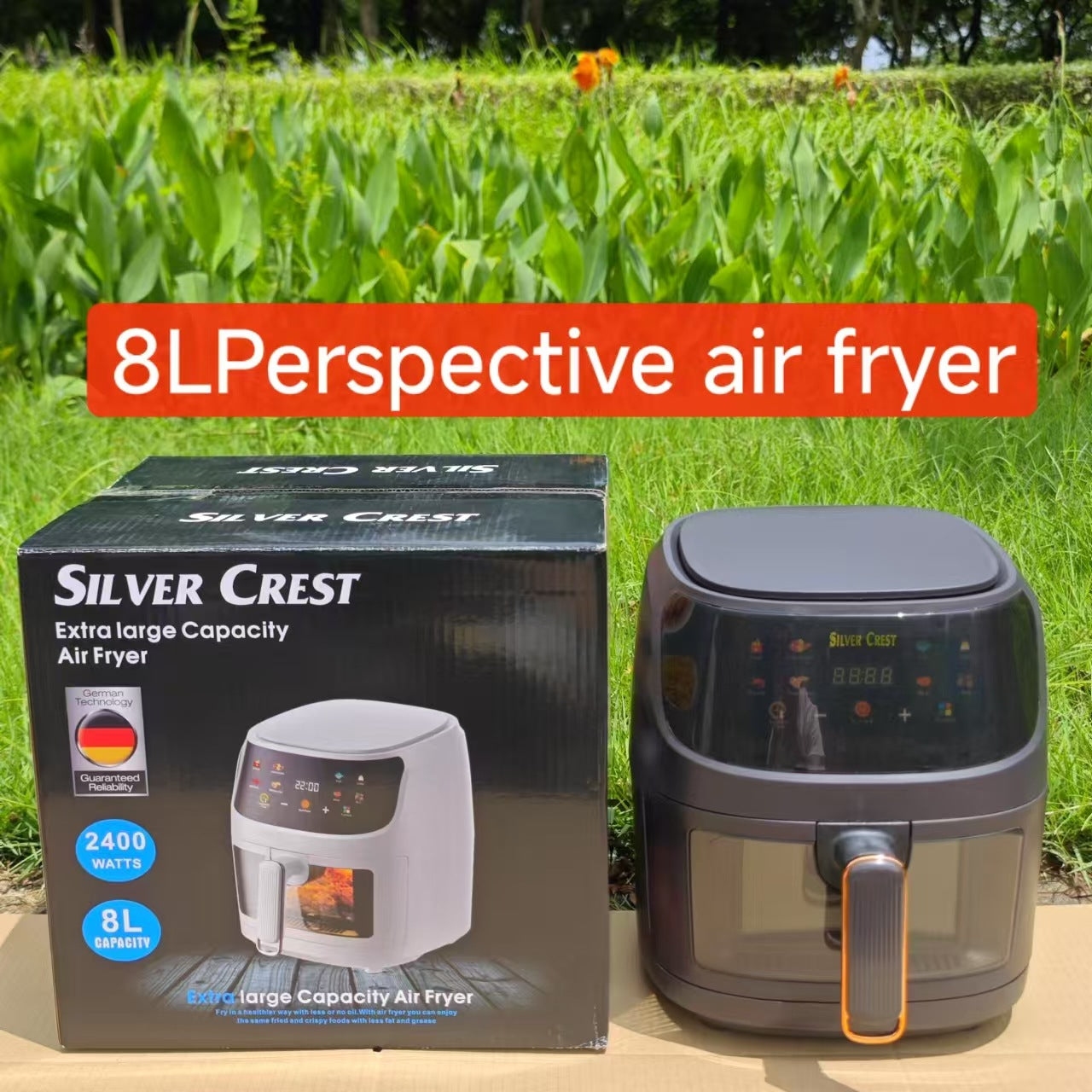 8LAir fryer Visual Touch Fryer Large Capacity Intelligent Fully Automatic Electric Fryer French Fries Oven Machine