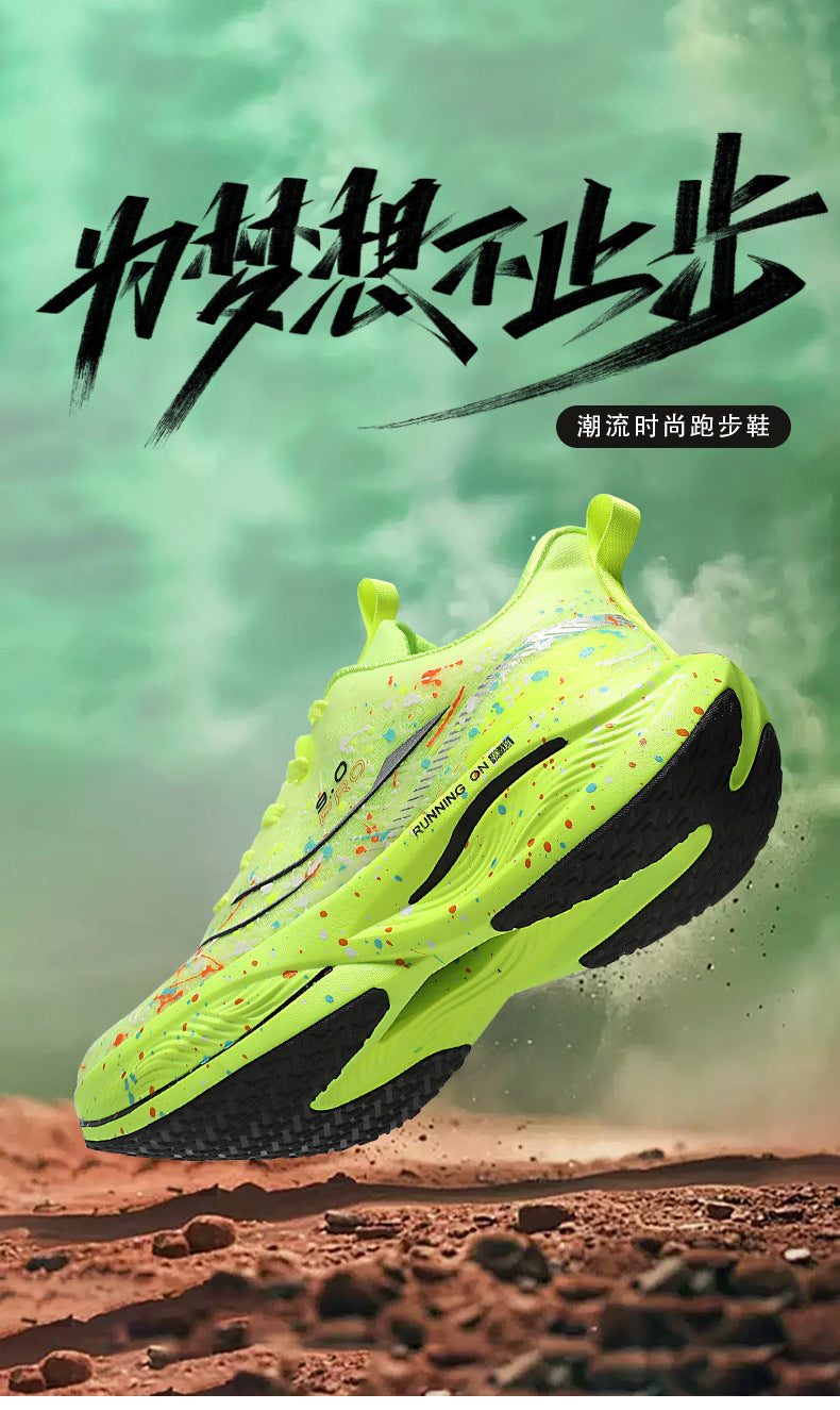 Red Rabbit9pro Luminous Carbon Plate High Elastic Cushioning Women Running Shoes Men Autumn Racing Training Non-Slip Cushioning Sneakers