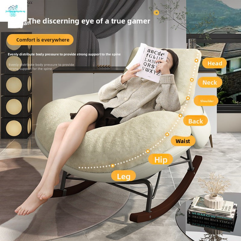 Balcony Home Indoor Leisure Rocking Chair Lazy Sofa Rocking Chair Adult Recliner Living Room Snail
