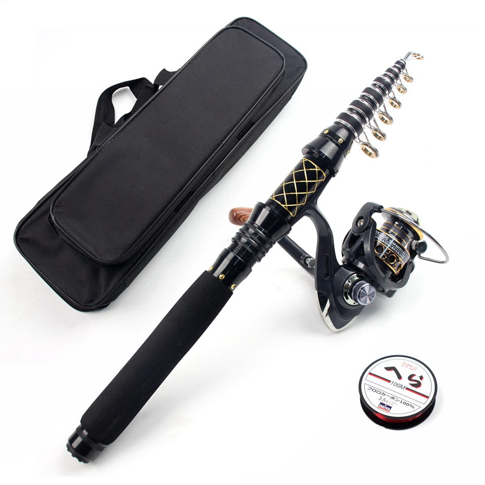 Wholesale2.1Mi Hard Fishing Rod Ultra-Lightweight High-Strength Carbon Fiber Sea Fishing Boat Fishing Universal Rod European and American Fishing Gear