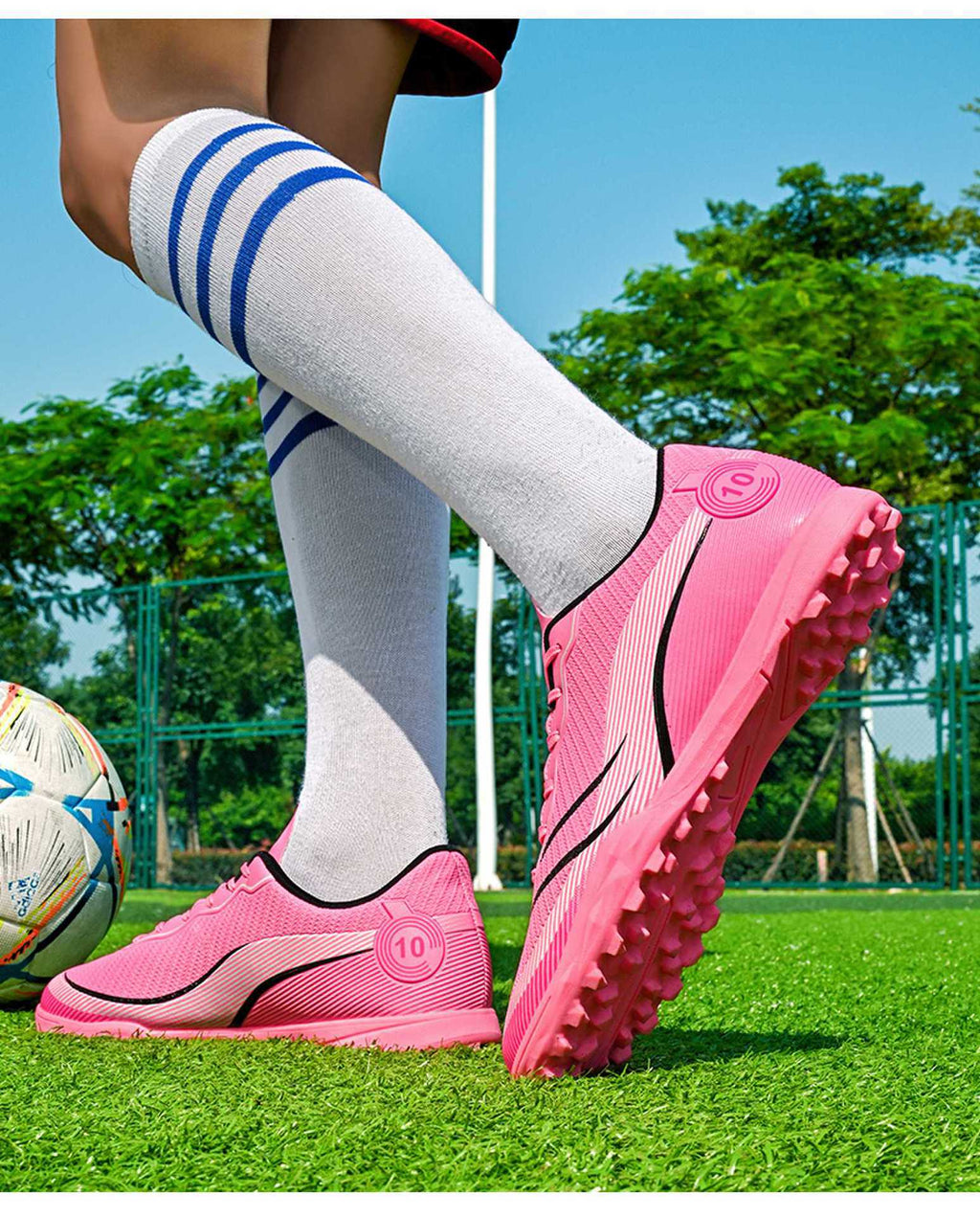 New professional football shoes for men and women teenagers TF Broken Nail AG Long Spike Lightweight Wear-Resistant Competition Training Shoes