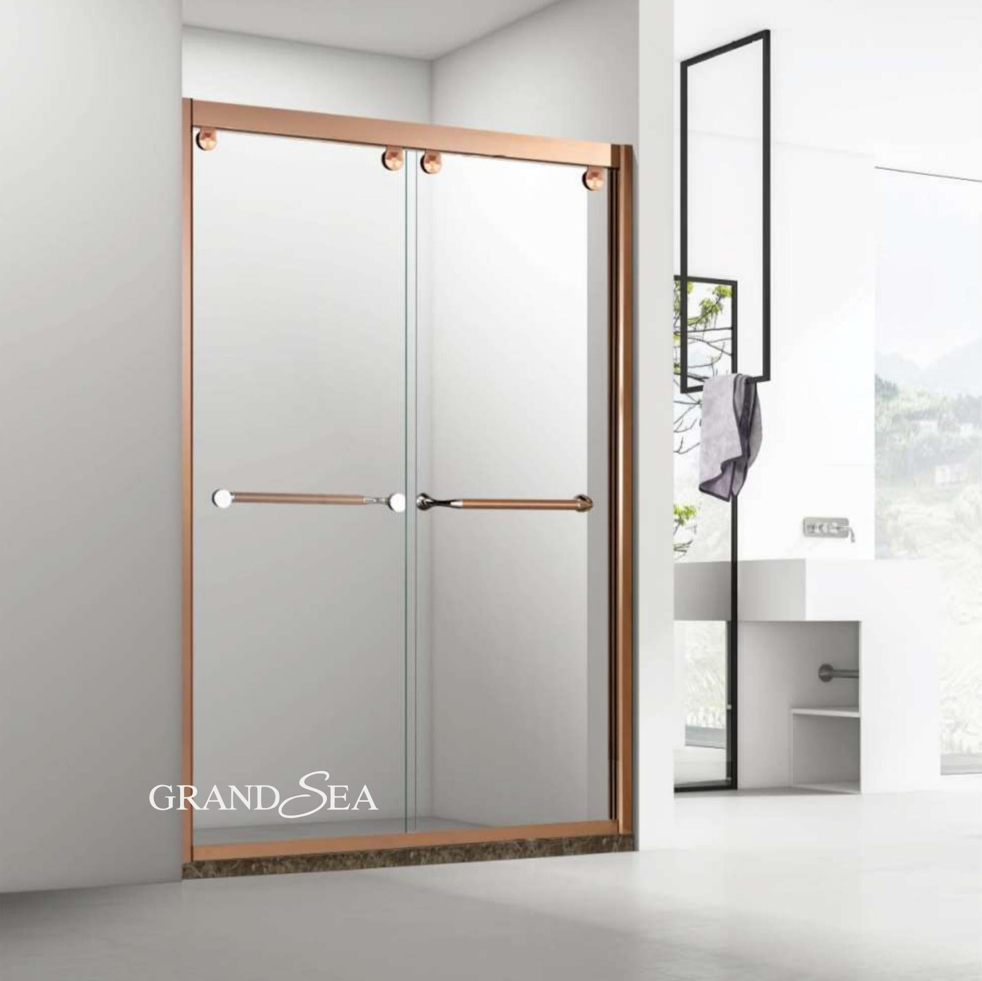 Factory Supplier Sliding Glass Shower Door Aluminum Frame Shower Rooms Bathroom in South Africa