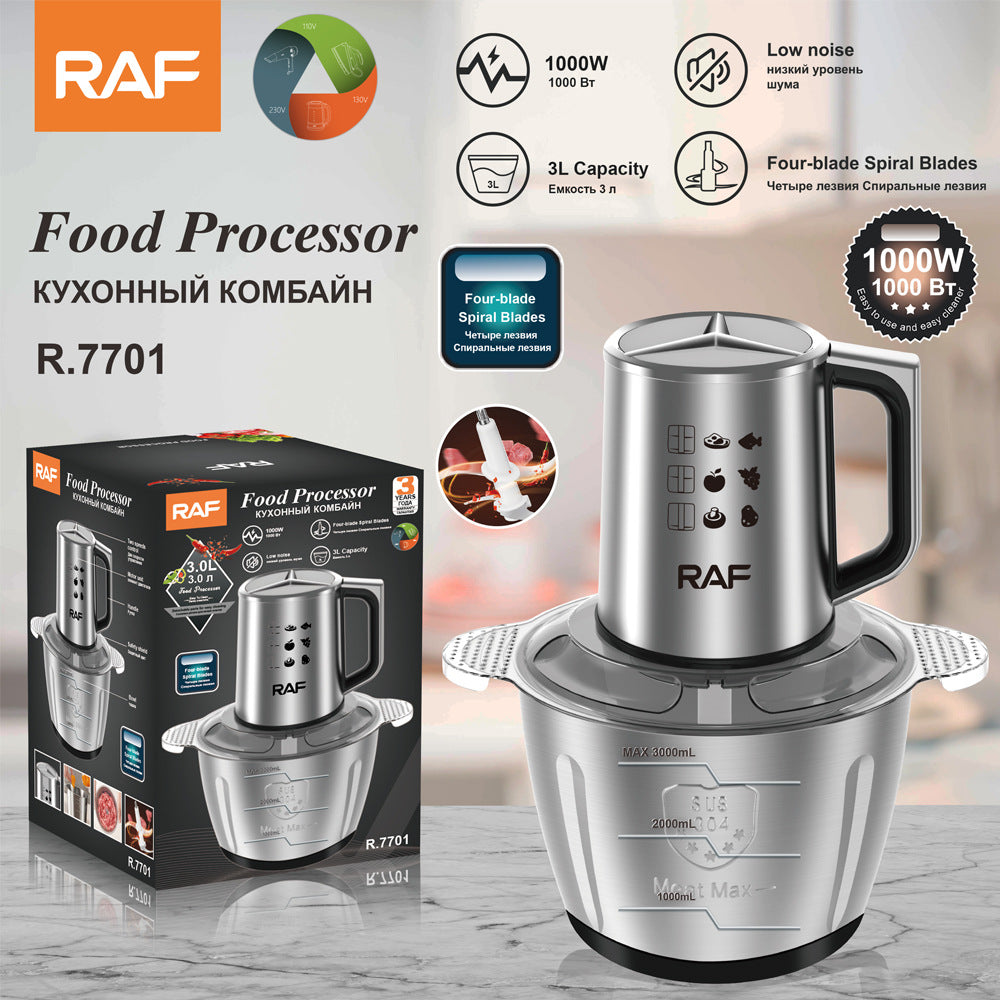 RAF European Standard Electric Meat Grinder Meat Mincer Meat Mixer3L Household Meat Grinder Multi-Functional Cooking Tool R 7701