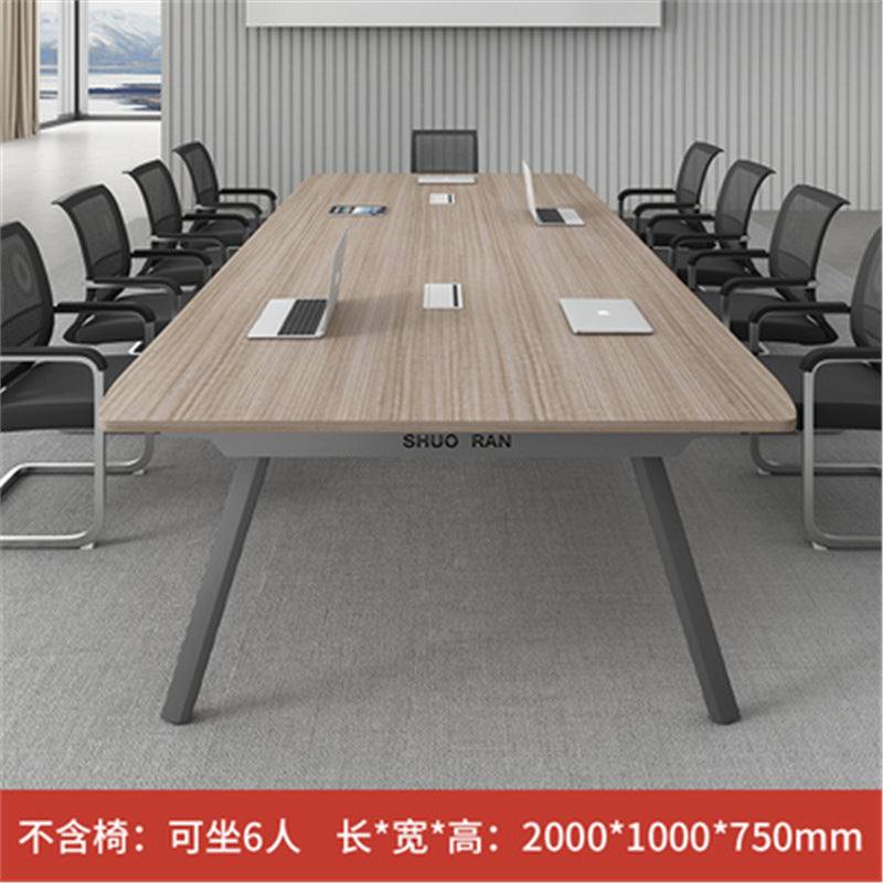 Conference Table Long Table Simple Modern Meeting Room Table and Chair Set Small Negotiation Training Table Long Office Desk Furniture
