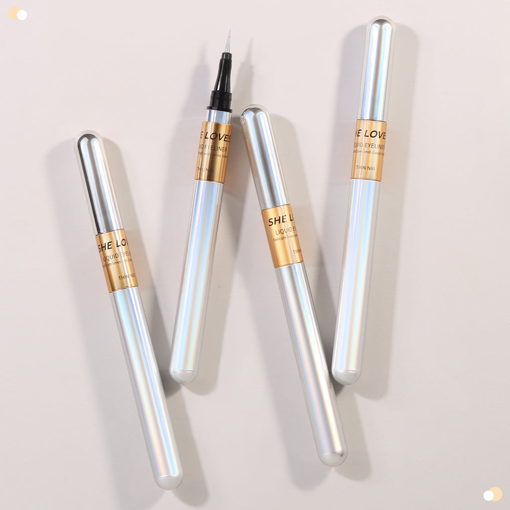 SHELOVES Eyeliner Pen Color Brown Ultra-fine Quick-drying Long-lasting Waterproof Non-smudging Genuine Eyeliner Pen