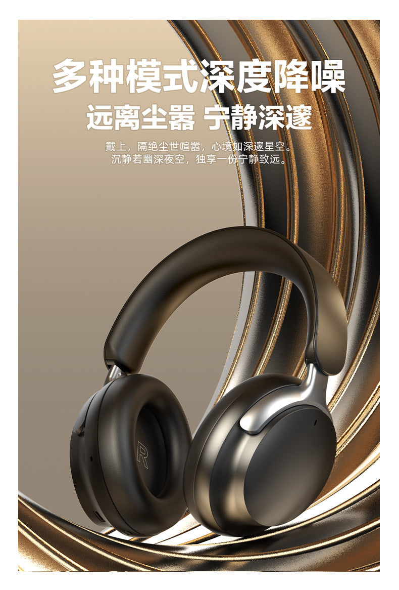 Head-mounted Bluetooth Wireless Earphones ANC Noise reduction, ultra-long battery life, full-ear support, customizable stereo sound