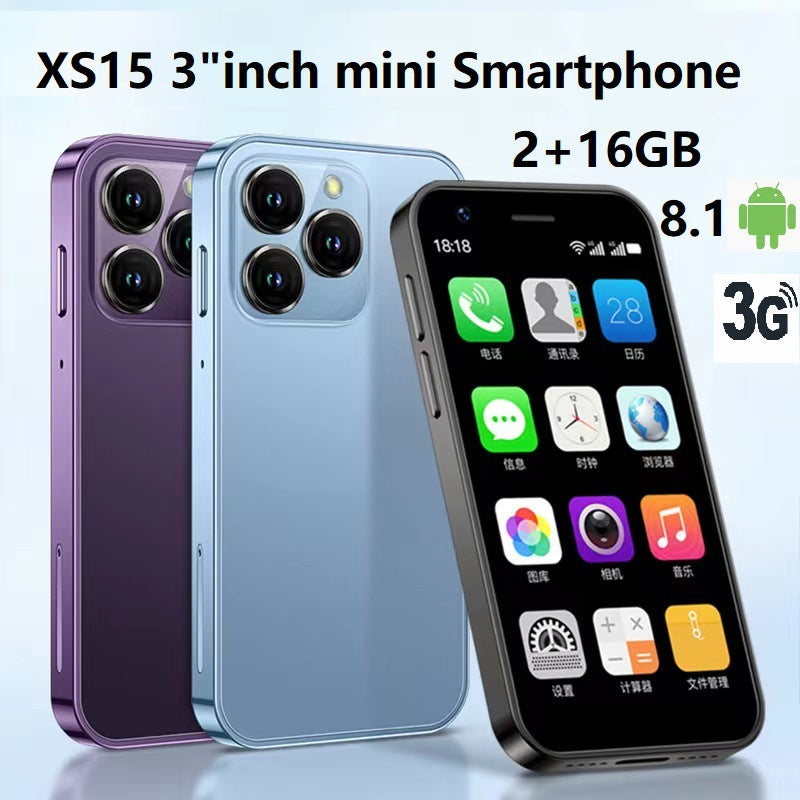 Popular XS15Dual SIM Smartphone31-inch mini portable mobile phone touch explosion-proof screen3G Small phone