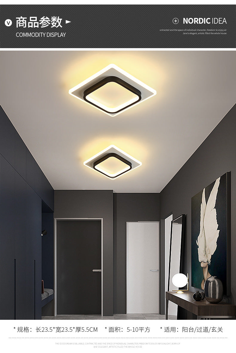 Aisle Light Corridor Light Simple Modern Entrance Light Nordic Entryway Hallway Stair Light Cloakroom Ceiling Balcony Light