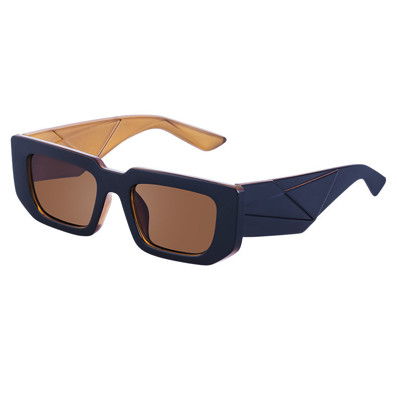 Fashion Small Frame Sunglasses for Women Trendy European and American Wide Leg Square Frame Sunglasses High-end Wholesale sunglasses