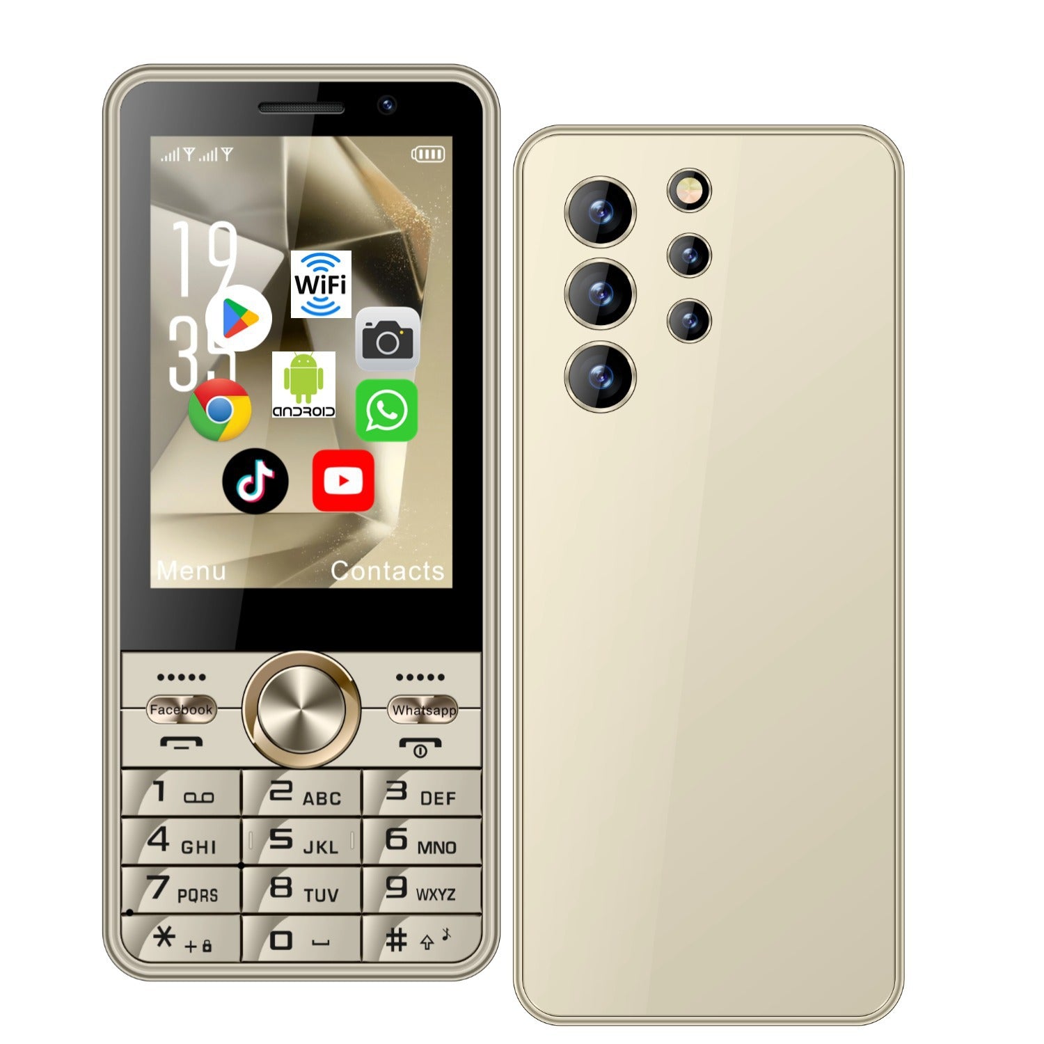 3.5Touchscreen Button Android Smartphone4G Universal Dual SIM2+16Large battery WIFI
