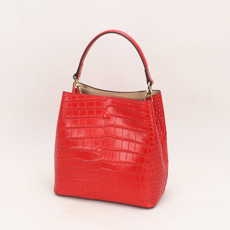 Spring and Autumn New Bucket Bag for Women, European and American Fashion Trend, Retro Personality Handbag, Single Shoulder Crossbody Bag for Ladies