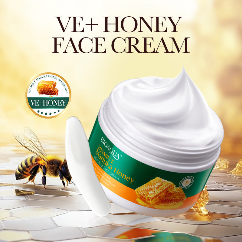 Vitamin E Manuka Honey Face Cream BIOAOUA Moisturizing and Nourishing Face Cream Cross-Border Wholesale