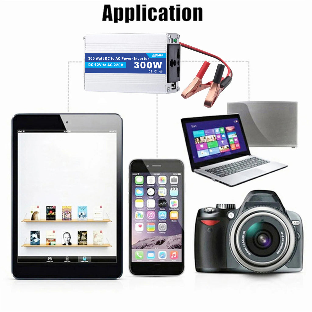 Motorcycle and Car Accessories150W Car Converter Inverter Car Inverter Power Supply DC12V Transfer Communication220V