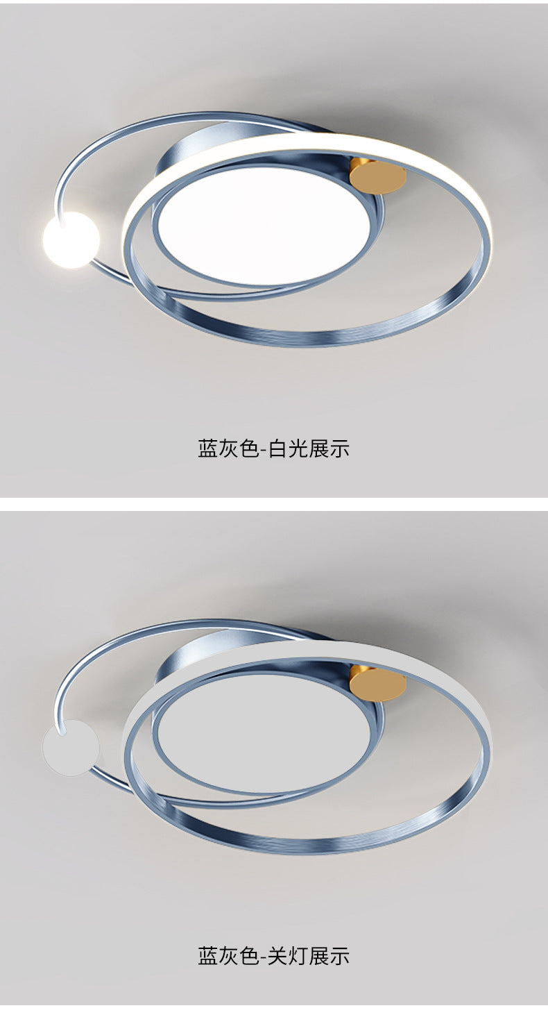 Nordic Bedroom Light Modern Minimalist led Ceiling Lamp Cozy Romantic Creative Living Room Study Room Light Fixture Round Shape